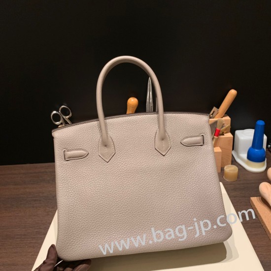 エルメスバーキン 30センチトゴ Togo M8/Gris Asphalt  グリアスファルトゴールド金具 birkin30-053 全手縫い