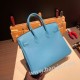 エルメスバーキン 30センチトゴ Togo P3/Blue du Nord ブルーノールシルバー金具 birkin30-064 全手縫い