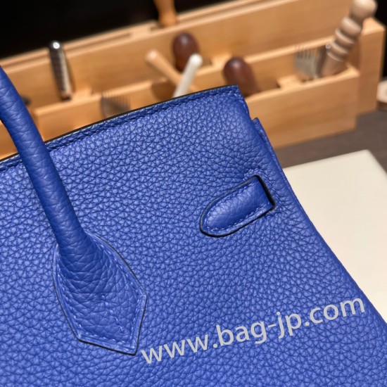 エルメスバーキン 30センチトゴ Togo 7T/Blue Electric ブルーエレクトリックゴールド金具 birkin30-069 全手縫い