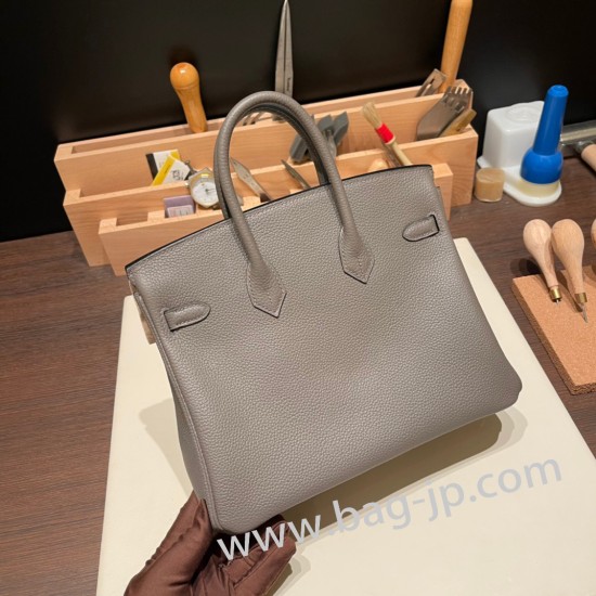 エルメスバーキン 30センチトゴ Togo 8F/Etain エタンシルバー金具 birkin30-079 全手縫い