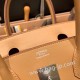 エルメスバーキン 30センチトゴ Togo 4B/Biscuit ビスキュイシルバー金具 birkin30-082 全手縫い