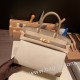 エルメスバーキン 30センチスイフト swift & Canvas18/Étoupe Grey (Étoupe)  エトゥープシルバー金具 birkin30-085 全手縫い