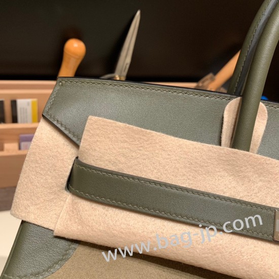 エルメスバーキン 35センチ swift スイフト & chamois  Silver Hardware シルバー金具  birkin35-006 全手縫い