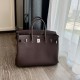 バーキン 40 Birkin40cm 46/ Ebene  エベーヌ，トゴ togo，シルバー金具全手縫い