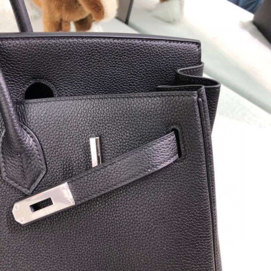 バーキン 40 Birkin40cm  89/ Black (Noir) ブラックトゴ togoシルバー金具  全手縫い