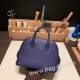 エルメス ボリード ミニ シェブルミゾル  Chevre ブルーアンクルM3/Blue Encre   ゴールド金具  bolide-mi050 全手縫い