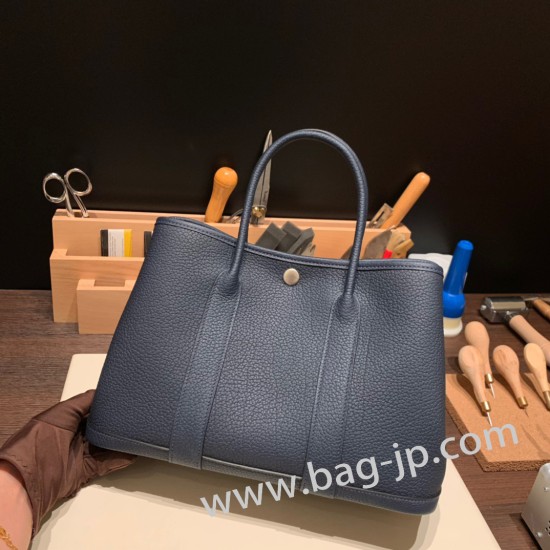 エルメス ガーデンパーティ TPM 2Z/ Blue nuit ブルーニュイ 全手縫い