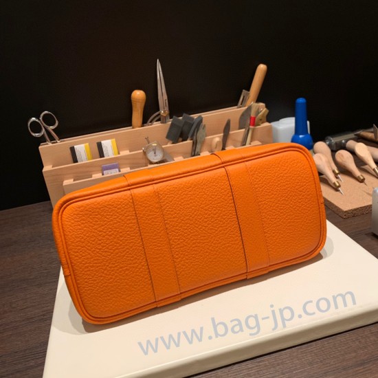 エルメス ガーデンパーティ TPM 93/93/Orange オレンジ 全手縫い