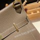 エルメス ジプシエール 31 Jypsiere 31 トリヨンクレマンス Clemence 18/Étoupe Grey (Étoupe)  エトゥープ ゴールド金具   Jypsiere-008 全手縫い