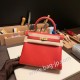 エルメス ケリー25cm togo トゴ  ルージュクー S3/Rouge Cœur  シルバー金具  kelly25-040 全手縫い