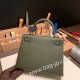 エルメス ケリー25cm 外縫い ヴォーエプソン Epsom  ヴェールグリス C6 /Vert Gris ゴールド金具  kelly25-091 全手縫い