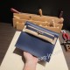 エルメス ケリーダンス Kelly Dance evercolor エバーカラー ブルーサフィール 73 /Blue Saphir & 71 /Blue France シルバー金具  kellydanse-019 全手縫い