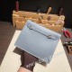 エルメス ケリーダンス Kelly Dance evercolor エバーカラー ブルーランJ7 /Blue Lin ゴールド金具  kellydanse-036 全手縫い