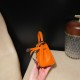 エルメス ケリードールピクトKelly dole pictoswift 93 Orange シルバー金具 全手縫い