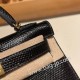 エルメスケリーミニ Kelly bag miniMini Kelly New stock  リザードナチュラ ブラック 89 /Black (Noir) ゴールド金具   kellymini-003 全手縫い