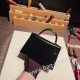 エルメスケリーミニ Kelly bag miniMini Kelly New stock  box  ボックスカーフ ブラック 89/ Black (Noir) シルバー金具 kellymini-008 全手縫い