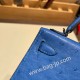 エルメスケリーミニ Kelly bag miniMini Kelly New stock  オーストリッチ ostrich ミコノス 7Q/ Mykonos シルバー金具 kellymini-014 全手縫い