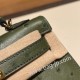 エルメスケリーミニ Kelly bag miniMini Kelly New stock  オーストリッチ ostrich カノピ V6/ /Canope & ヴェールマキ G8 /Vert Maquis ゴールド金具 kellymini-024 全手縫い