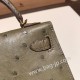 エルメスケリーミニ Kelly bag miniMini Kelly New stock  オーストリッチ ostrich セージ Q1 /Sauge    ゴールド金具 kellymini-027 全手縫い