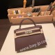 エルメスケリーミニ Kelly bag miniMini Kelly New stock  シェブルミゾル  Chevre ハバナ 41/ Havane シルバー金具 kellymini-036 全手縫い