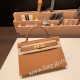 エルメスケリーミニ Kelly bag miniMini Kelly New stock  ヴォーエプソン Epsom ゴールド 37 /Gold ゴールド金具 kellymini-041 全手縫い