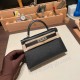 エルメスケリーミニ Kelly bag miniMini Kelly New stock  ヴォーエプソン Epsom ブラック 89/ Black (Noir) ゴールド金具 kellymini-045 全手縫い