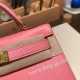 エルメスケリーミニ Kelly bag miniMini Kelly New stock  ヴォーエプソン Epsom ローズコンフェッティ1Q /Rose Confetti ゴールド金具 kellymini-047 全手縫い