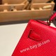 エルメスケリーミニ Kelly bag miniMini Kelly New stock  ヴォーエプソン Epsom ルージュクー S3/ Rouge Cœur ゴールド金具 kellymini-058 全手縫い