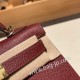 エルメスケリーミニ Kelly bag miniMini Kelly New stock  ヴォーエプソン Epsom ルージュアッシュ 55/ Rouge H ゴールド金具 kellymini-061 全手縫い