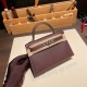 エルメスケリーミニ Kelly bag miniMini Kelly New stock  ヴォーエプソン Epsom 0G/Rouge Sellier ルージュセリエ シルバー金具 kellymini-063 全手縫い