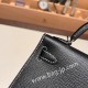 エルメスケリーミニ Kelly bag miniMini Kelly New stock  ヴォーエプソン Epsom ブラック 89/ Black (Noir) シルバー金具 kellymini-078 全手縫い