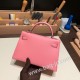 エルメスケリーミニ Kelly bag miniMini Kelly New stock  ヴォーエプソン Epsom ローズコンフェッティ 1Q/Rose Confetti シルバー金具 kellymini-095 全手縫い