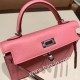 エルメスケリーミニ Kelly bag miniMini Kelly New stock  ヴォーエプソン Epsom ローズコンフェッティ 1Q/Rose Confetti シルバー金具 kellymini-095 全手縫い