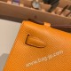 エルメス ポシェットケリー kelly pochette  Epsom ヴォーエプソン ソレイユ 9H/Soleil ゴールド金具 Pochette--017 全手縫い