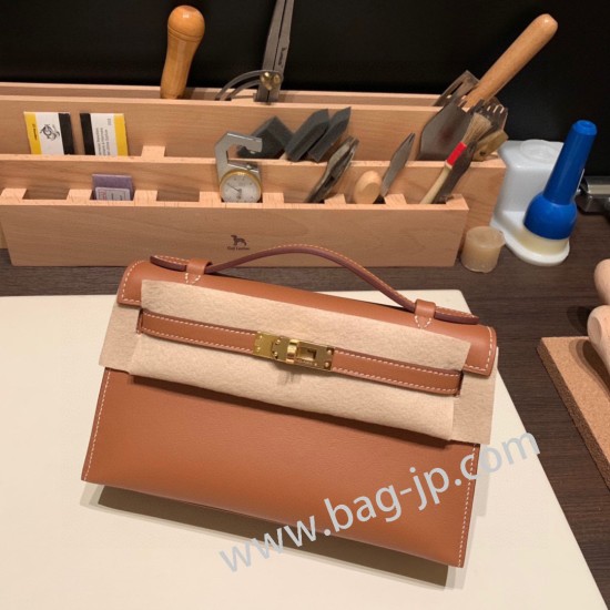 エルメス ポシェットケリー kelly pochette  swift スイフト ゴールド 37 /Gold ゴールド金具 Pochette--026 全手縫い