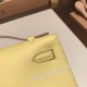 エルメス ポシェットケリー kelly pochette  swift スイフト ジョーヌプッサン 1Z /Jaune Poussin  シルバー金具 Pochette--032 全手縫い