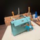 エルメス ポシェットケリー kelly pochette  swift スイフト ブルーアトール 3P /Blue Atoll シルバー金具 Pochette--033 全手縫い