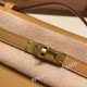 エルメス ポシェットケリー kelly pochette  swift スイフト ビスキュイ 4B /Biscuit  ゴールド金具 Pochette--041 全手縫い