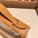 エルメス ポシェットケリー kelly pochette  swift スイフト ビスキュイ4B /Biscuit シルバー金具 Pochette--046 全手縫い