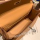 エルメス ポシェットケリー kelly pochette  swift スイフト ビスキュイ4B /Biscuit シルバー金具 Pochette--046 全手縫い