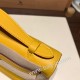 エルメス ポシェットケリー kelly pochette  swift スイフト ジョーヌアンブル 9D /Jaune Ambre シルバー金具 Pochette--049 全手縫い