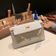 エルメス ポシェットケリー kelly pochette  swift スイフト パールグレー 80 /Pearl Grey ゴールド金具 Pochette--050 全手縫い