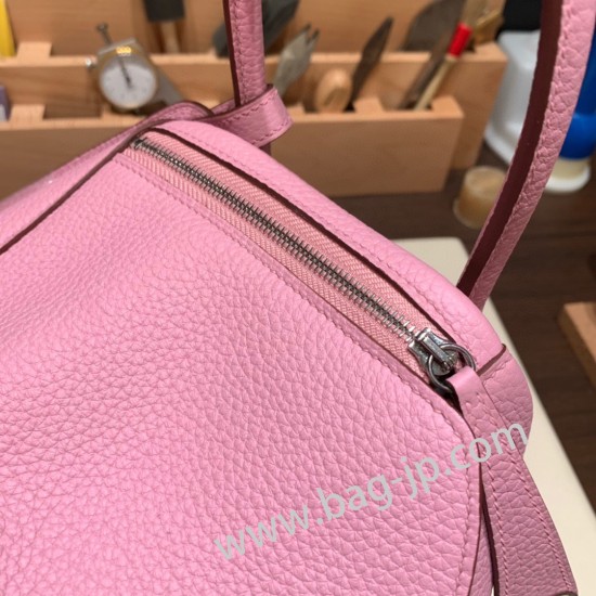 エルメス リンディ26 Clemence トリヨンクレマンス モーヴシルベストル X9 /Mauve Sylvestre シルバー金具 lindy26-040 全手縫い