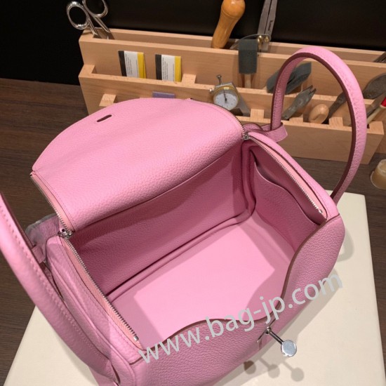 エルメス リンディ26 Clemence トリヨンクレマンス モーヴシルベストル X9 /Mauve Sylvestre シルバー金具 lindy26-040 全手縫い