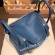 エルメス リンディ26 Clemence トリヨンクレマンス ディープブルー S4/ Deep Blue  S4/ Deep Blue lindy26-046 全手縫い