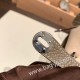 エルメス リンディミニ19 Mini Lindy Clemence トリヨンクレマンス グリエレファント 8C /Elephant Grey   シルバー金具  lindymini-055 全手縫い