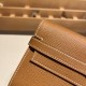 エルメス ケリーウォレット ロング ヴォーエプソン 37 /Gold ゴールド ゴールド金具   wallet-014 全手縫い