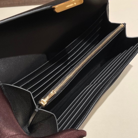 エルメスコンスタンスロング ヴォーエプソン 89/Black (Noir) ブラック ゴールド金具   wallet-020 全手縫い