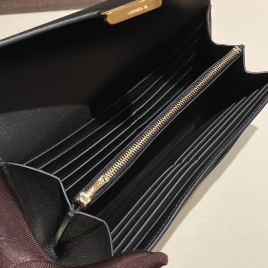 エルメス コンスタンス ロング ヴォーエプソン 89/Black ブラック ゴールド金具   wallet-028 全手縫い